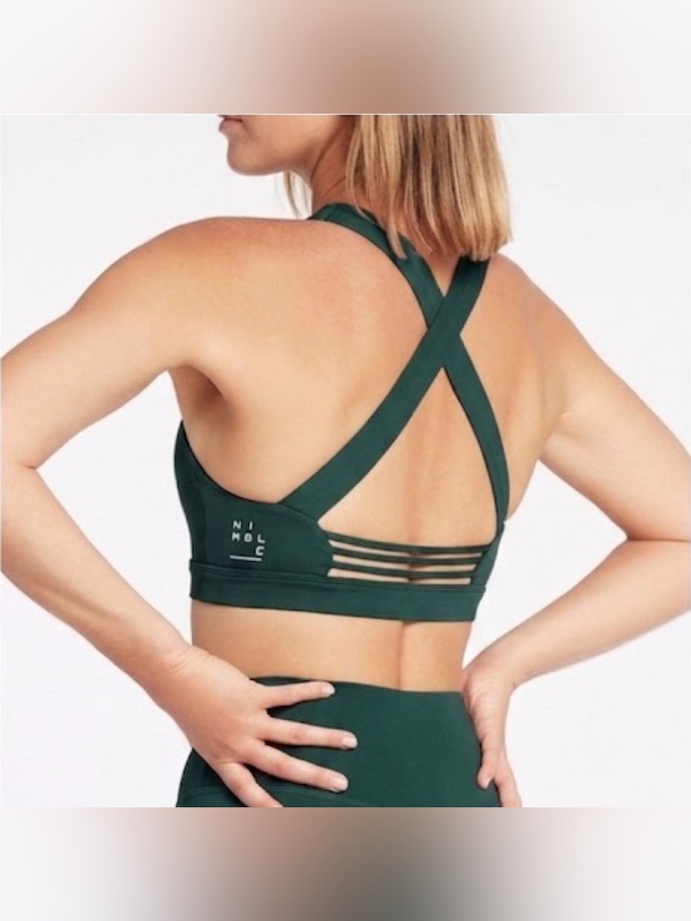 NWT Nimble Sports Bra in Green